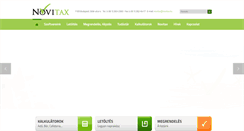 Desktop Screenshot of novitax.hu